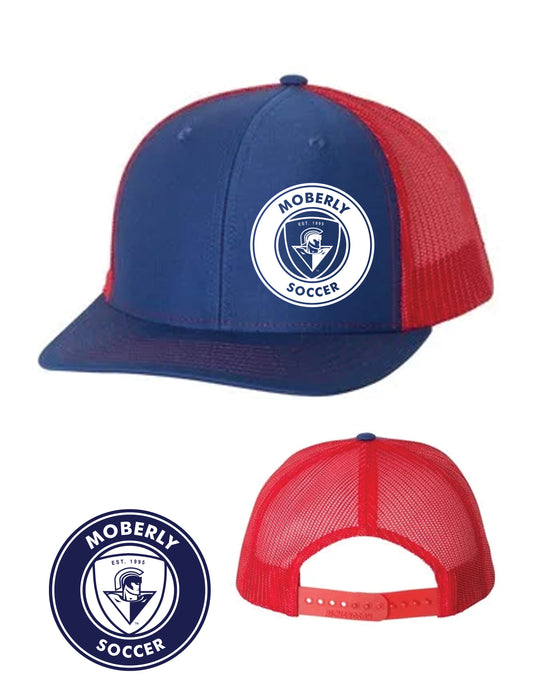Z Unisex Red and Blue Adjustable Snapback Trucker Hat