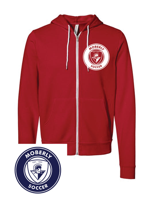 Unisex Sponge Fleece Full-Zip Hoodie Sweatshirt