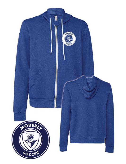 Unisex Sponge Fleece Full-Zip Hoodie Sweatshirt